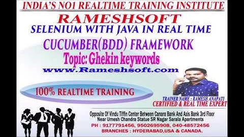 RAMESHSOFT: Gherkin keywords By Ramesh Anupati