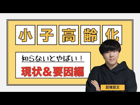 日本1分かりやすい【少子高齢化 現状&要因編】小論文対策・時事問題対策に最適な動画?!