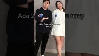 Koleksi Terbaru Hoodie Pria Wanita Kekinian Lengan Panjang Warna Navy Putih