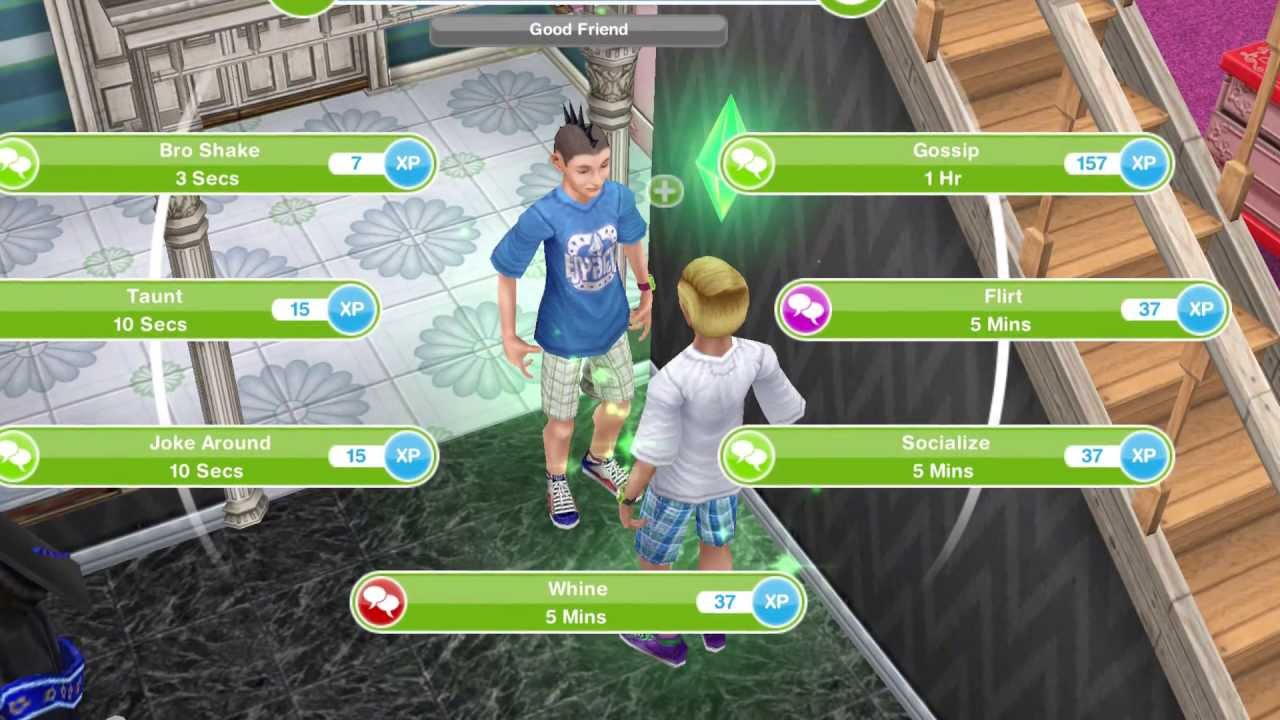 Sims FreePlay Teens Update- Teenage Relationships - YouTube