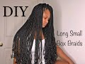 HOW TO BOX BRAID YOUR OWN HAIR VERY DETAILED