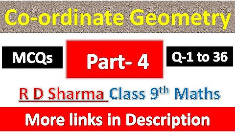 Coördinatenmeetkunde | Wiskunde klas 9 | R D Sharma-oplossing | Publicatie Dhanpat Rai | Deel 4