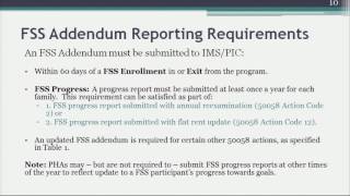 2. FSS Addendum Reporting Requirements