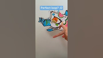 Perfect loop (maybe) #fyp#viral#loop#perfectloop#dragonpuppet#craft#art#puppet#dragon#papercraft#zky