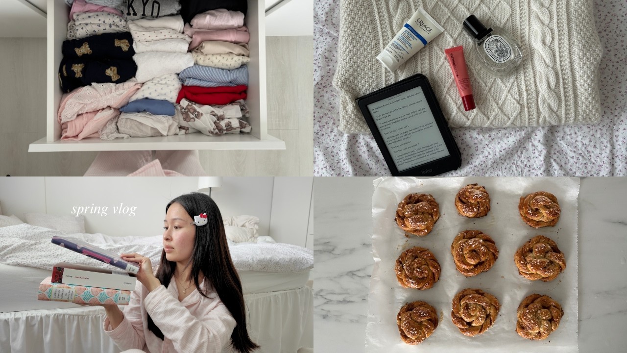 slow days in spring | soft reset, decluttering, March reading & reflections, knitting updates
