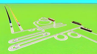 💖 FACE TO FACE SAME ON TRACK TRAIN CROSSIN CIRCLE🚫UTRUN TRACKS RAILWORK BEANG DRIVE