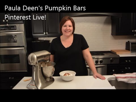 Pinterest Live! Paula Deen's Pumpkin Bars