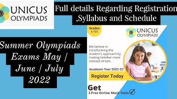 How to Register For Unicus Olympiad Exam 2022-23 #Olympiadexam