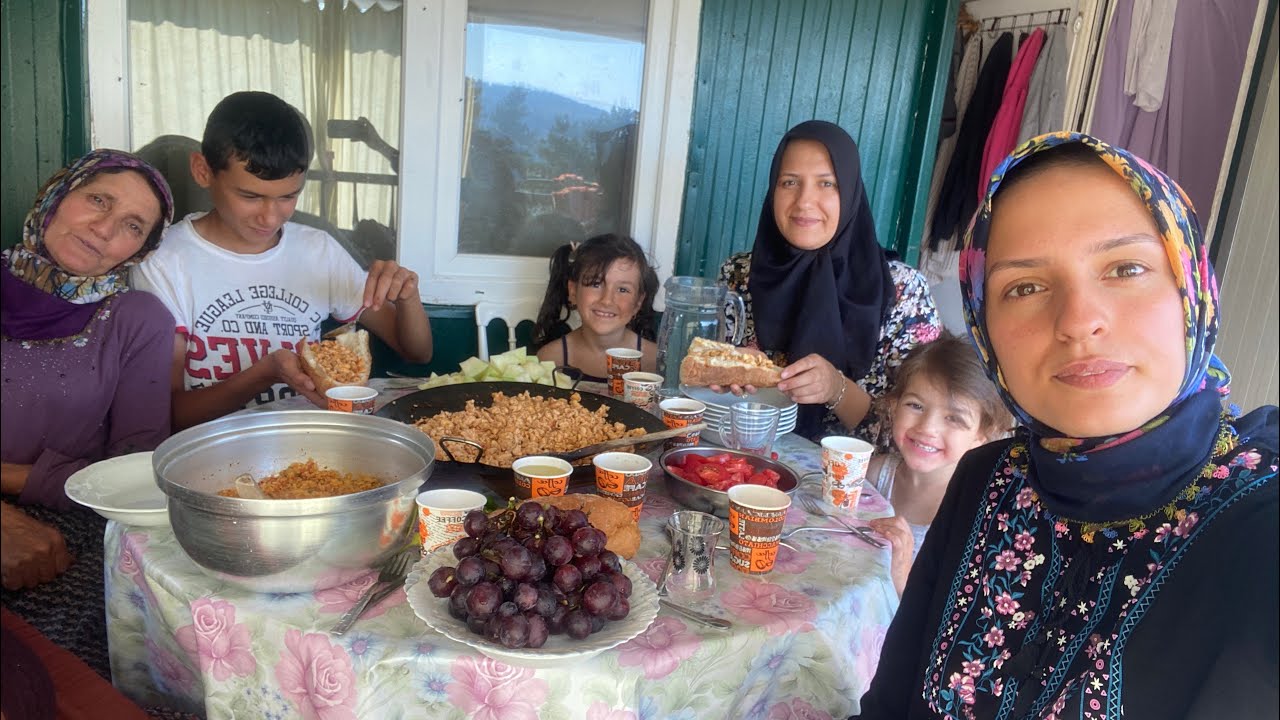 BÖĞÜRTLENLER TOPLANDI//SAÇ TAVADA TANTUNİ KEYFİ🪵