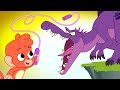 Dinosaur Rodeo! Jumping Rope T Rex | Funny Dinosaur videos for Kids | Spinosaurus, Trex | Club Baboo