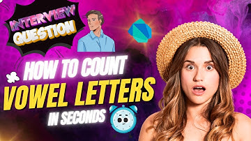 Dart Interview Question: Count Vowels in a String | Solved with Logic by Uzair Ahmed