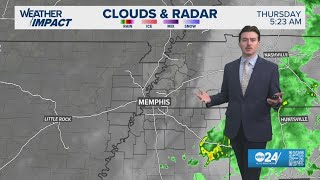 Much drier and slightly warmer Thursday with overnight shower chances