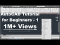 AutoCAD Tutorial for Beginners | Lesson - 1