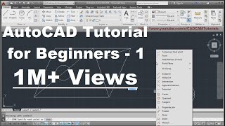 AutoCAD Tutorial for Beginners | Lesson  1