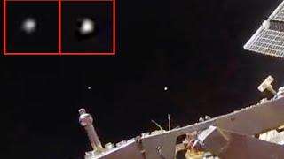 UFOs near astronauts during Olympic Torch show, on space station, Sept 1, 2016. UFO Sightings Daily.