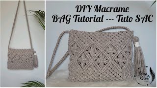 DIY Macrame Bag Tutorial ENFR Tuto Sac en macramé | #6