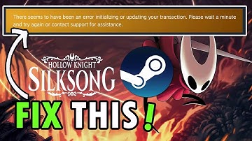 Hollow Knight Silksong repareren Er lijkt een fout te zijn opgetreden bij het initialiseren of bi...