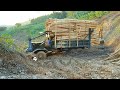 Daewoo 6 Máy Chở 15 Tấn Ngập Lầy Cả Cầu Và Tời Kinh Điển | Daewoo 6 machines carry 15 tons of wood