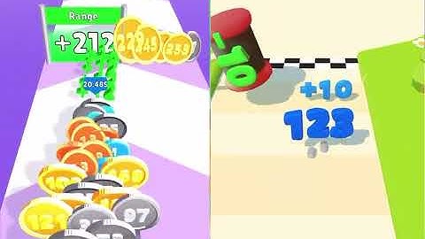 Money Shoot Run🪙 VS NumberRun - All Levels SpeedRun Gameplay Android iOS #gaming 