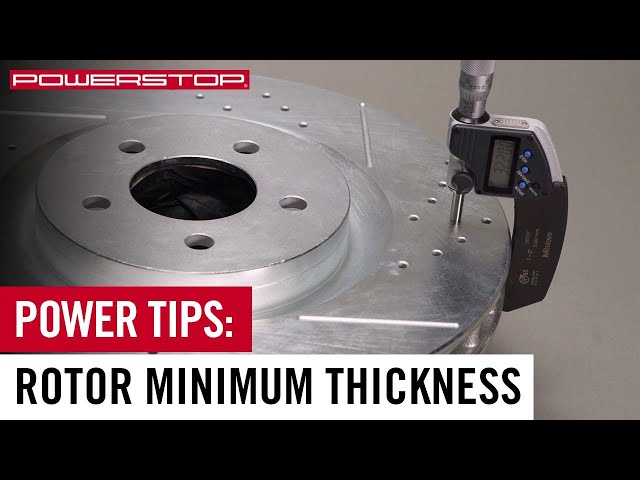Drive out midnight Airing Do You Need New Rotors? Understanding Minimum Rotor Thickness | PowerStop -  YouTube
