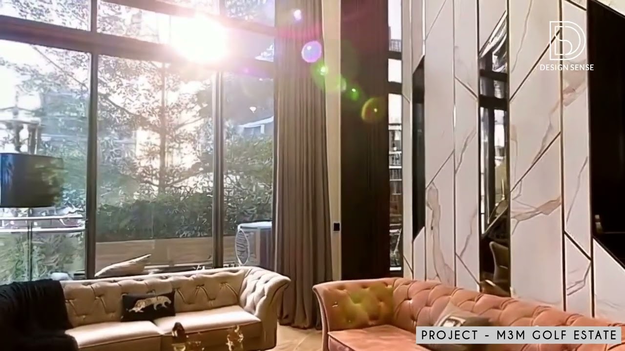 M3M GOLF ESTATE DUPLEX BY DESIGN SENSE ARCHITECTURE AND INTERIOR - TURNKEY - GURGAON - 9899473055