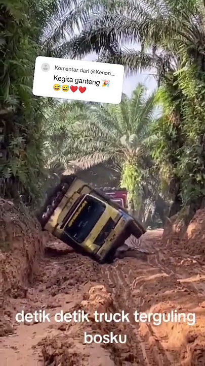 the road was too extreme that it made the truck roll over #automobile #trendingsound #storywa #sh...