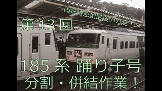 【第13回】惜別！185系 特急「踊り子」号　熱海駅での分割・併結作業の様子（静岡県）