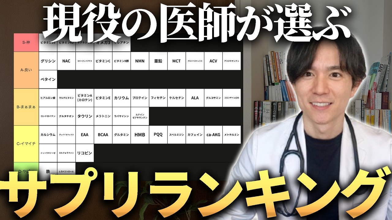 【完全版】全50種類！サプリメントTierランキング作ってみた。