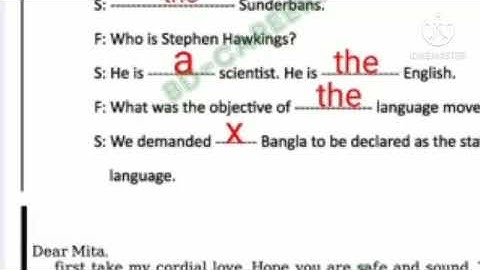 class 6 english Assinment 4 week