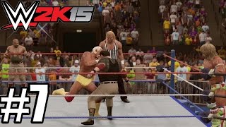 WWE 2K15 - Path of the Warrior DLC Gameplay Walkthrough Part 7 - 3 VS 2 Tag Team Match  [ HD ]