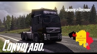 ETS2 Convoi avec les Abo. des Agriculteurs Wallon.