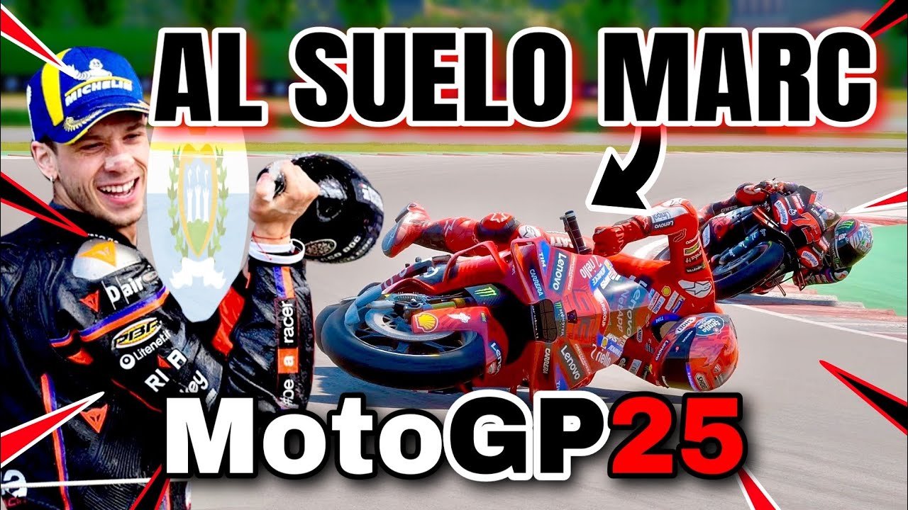 💥MÁRQUEZ AL SUELO y BEZZECCHI GANA la SPRINT MISANO - MOTOGP 25💥 - YouTube