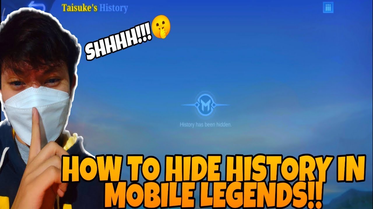 HOW TO HIDE HISTORY IN MOBILE LEGENDS !!