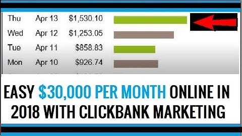 How To Make $30,000/Month With clickbank Affiliate Marketing As Beginner 2018 Method