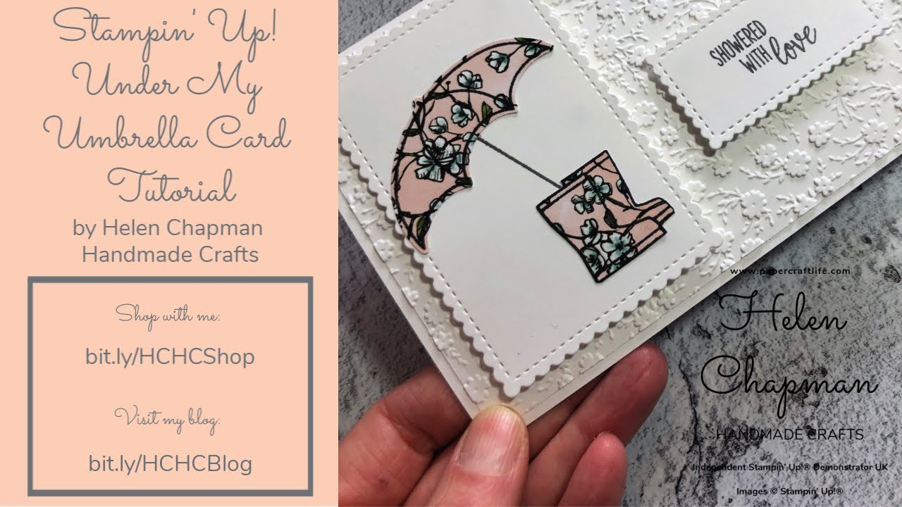 Stampin’ Up! Under My Umbrella Tutorial by Helen Chapman Handmade Crafts