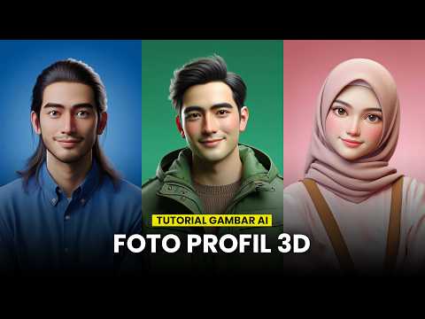 Cara Membuat FOTO PROFIL 3D menggunakan AI 