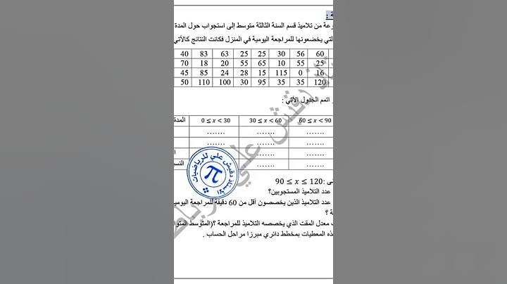 اختبار السنة الثالثة متوسط الفصل الثالث في مادة الرياضيات