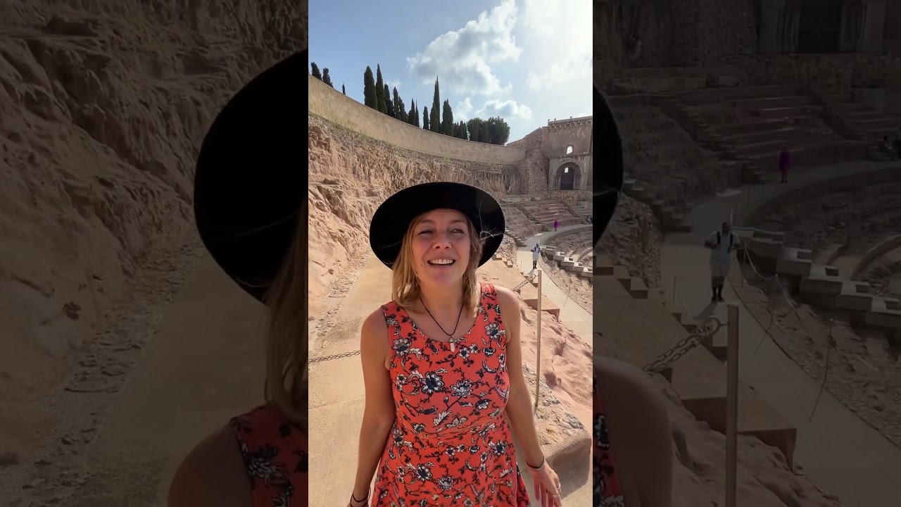 The Roman theatre in Cartagena City in Murcia Province in Spain 🇪🇸 