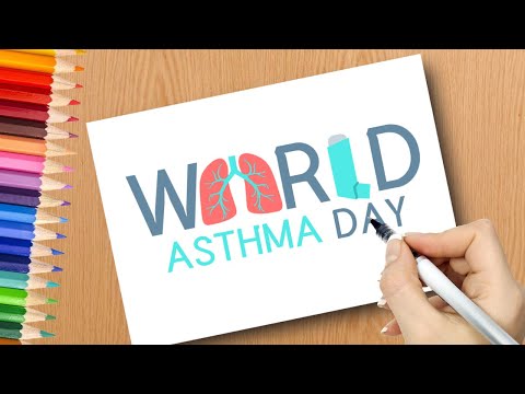 Easy Poster drawing on World Asthma Day 2021 | asthma