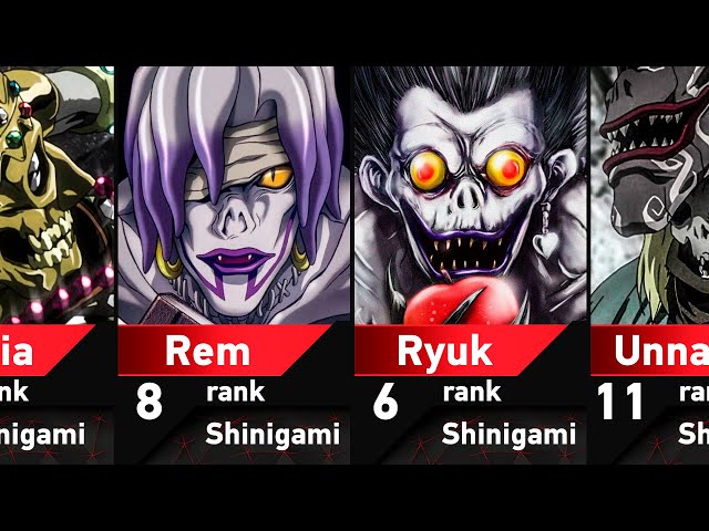 Death Note Shinigami List