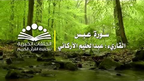 أجمل صوت سمعته في حياتي يقرأ سورة عَبَسَ القاريء عبدالحليم الاركاني