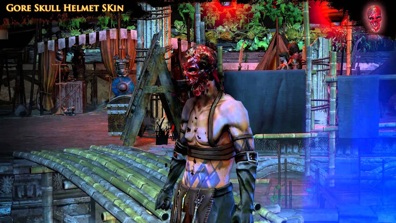 Path Of Exile Gore Skull Helmet Skin Youtube
