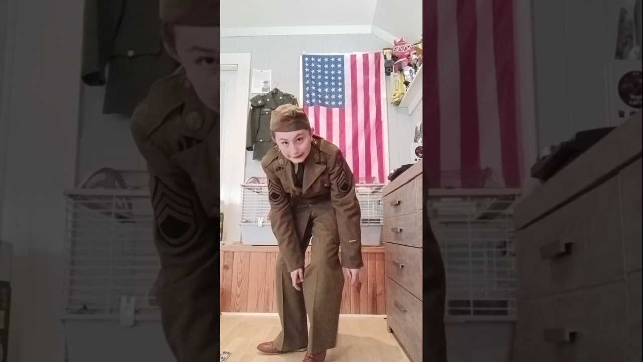 How the U.S. Army dress uniform in WWII was the exact same cut as a 1940s suit #armyheritage #1940s