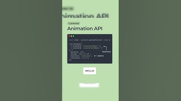 Animation API |#shorts #short #htmlcsswebsite #api #animationstyle