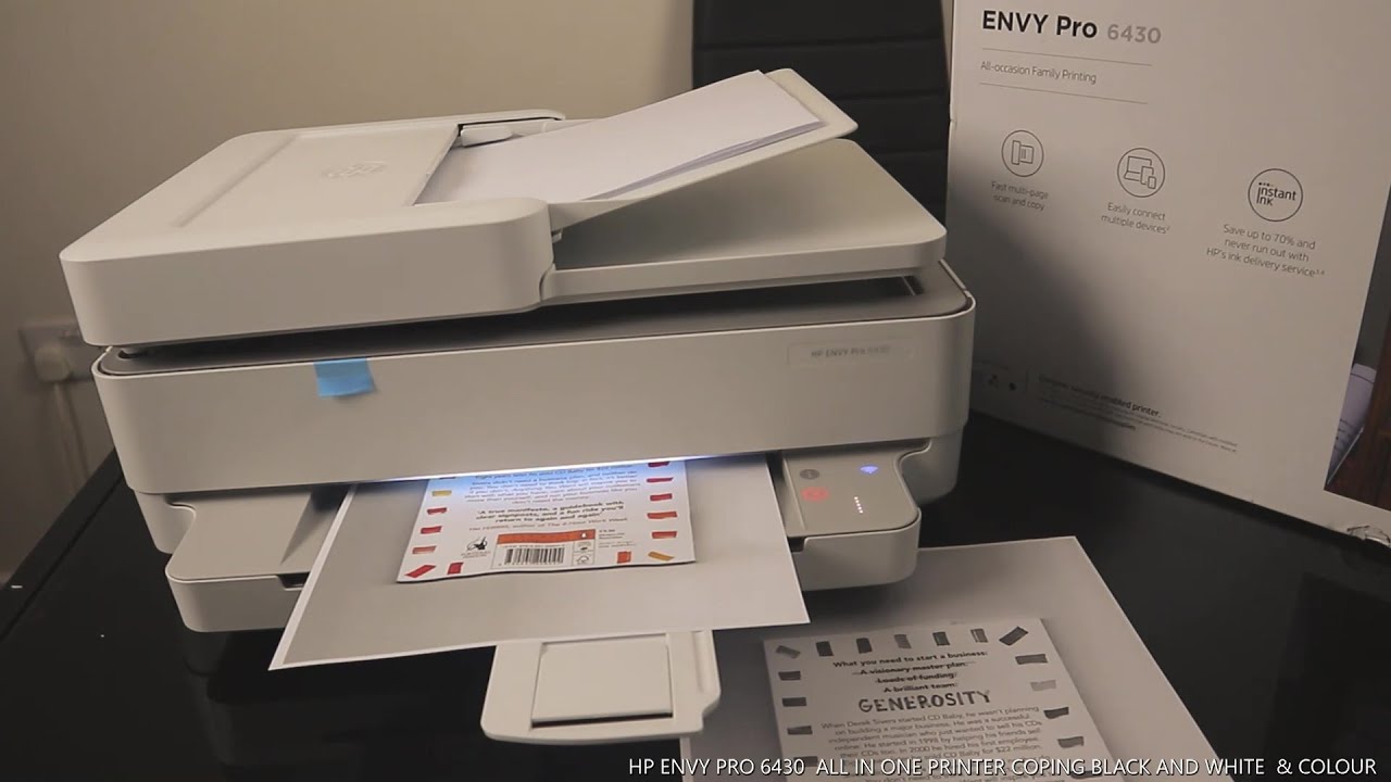 HP ENVY 6430e All-in-One Printer - Wi-Fi & USB