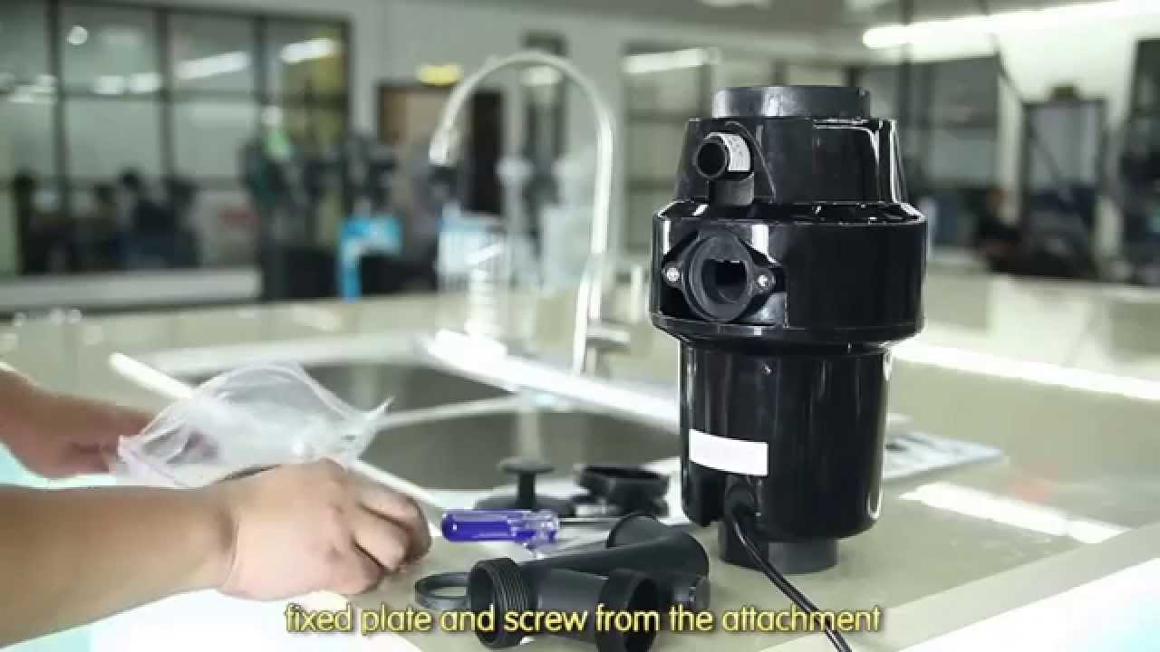 ONME Food Waste Disposer installation
