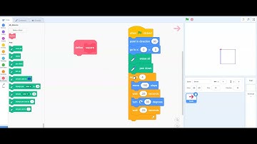 Creating a subprogram for a square in Scratch