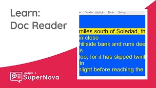 Learn SuperNova: Doc Reader