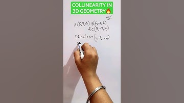Condition for Collinearity in 3DGEOMETRY #ytshorts #viral #trending #maths #3dgeometry #mronkoshorts