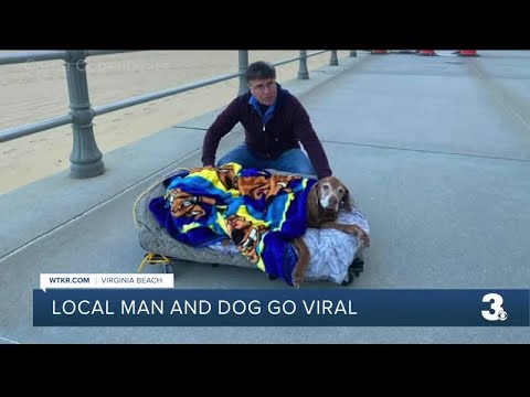 Local man and dog go viral